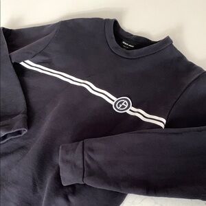 Giorgio Armani GA Logo Navy Crewneck Sweatshirt